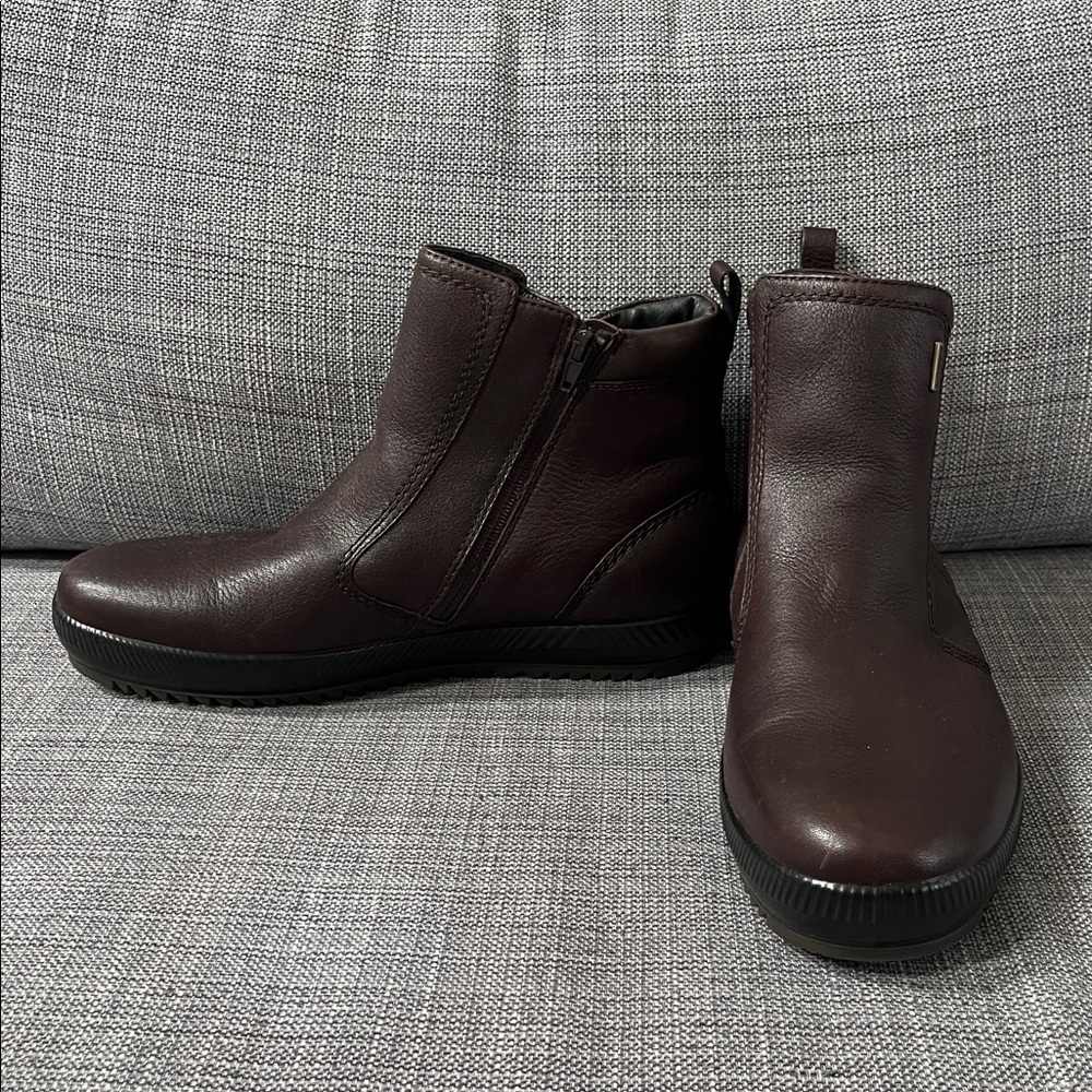 Spring Step Dark Brown Men Gusthigher Leather Ankle Boots Sz UK 44/US 10